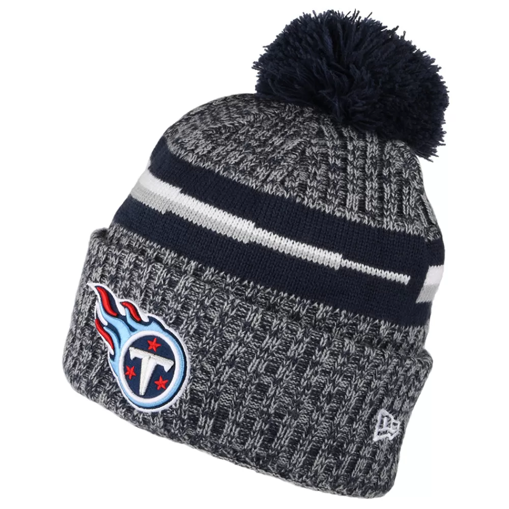 Bonnets À Pompon | Chapeaux Hiver^New Era Bonnet à Pompon NFL Sideline Sport Knit Tennessee Titans bleu