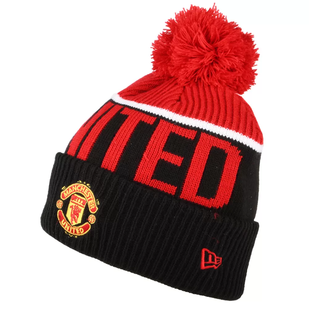 Bonnets À Pompon | Bonnets^New Era Bonnet à Pompon Sport Manchester United FC noir-écarlate