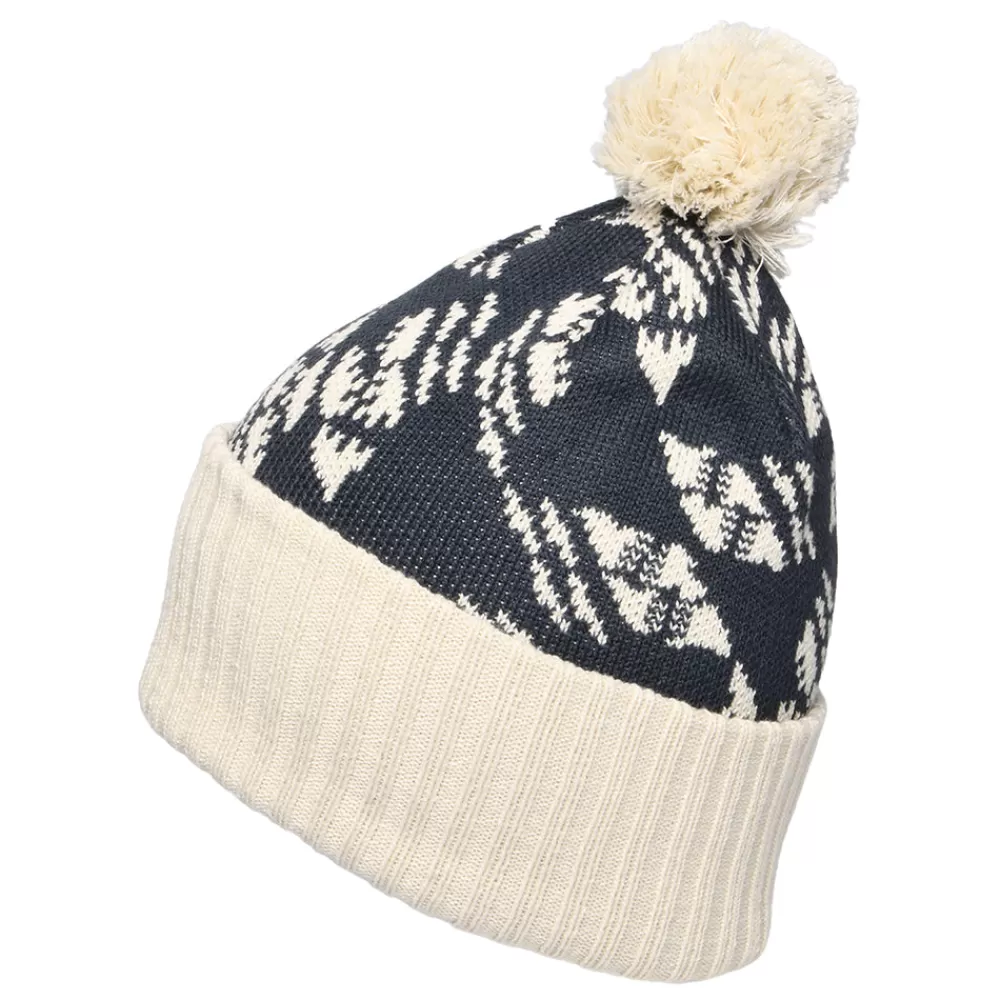 Bonnets À Pompon | Bonnets^Patagonia Bonnet à Pompon Synched Flight Powder Town bleu marine-crème