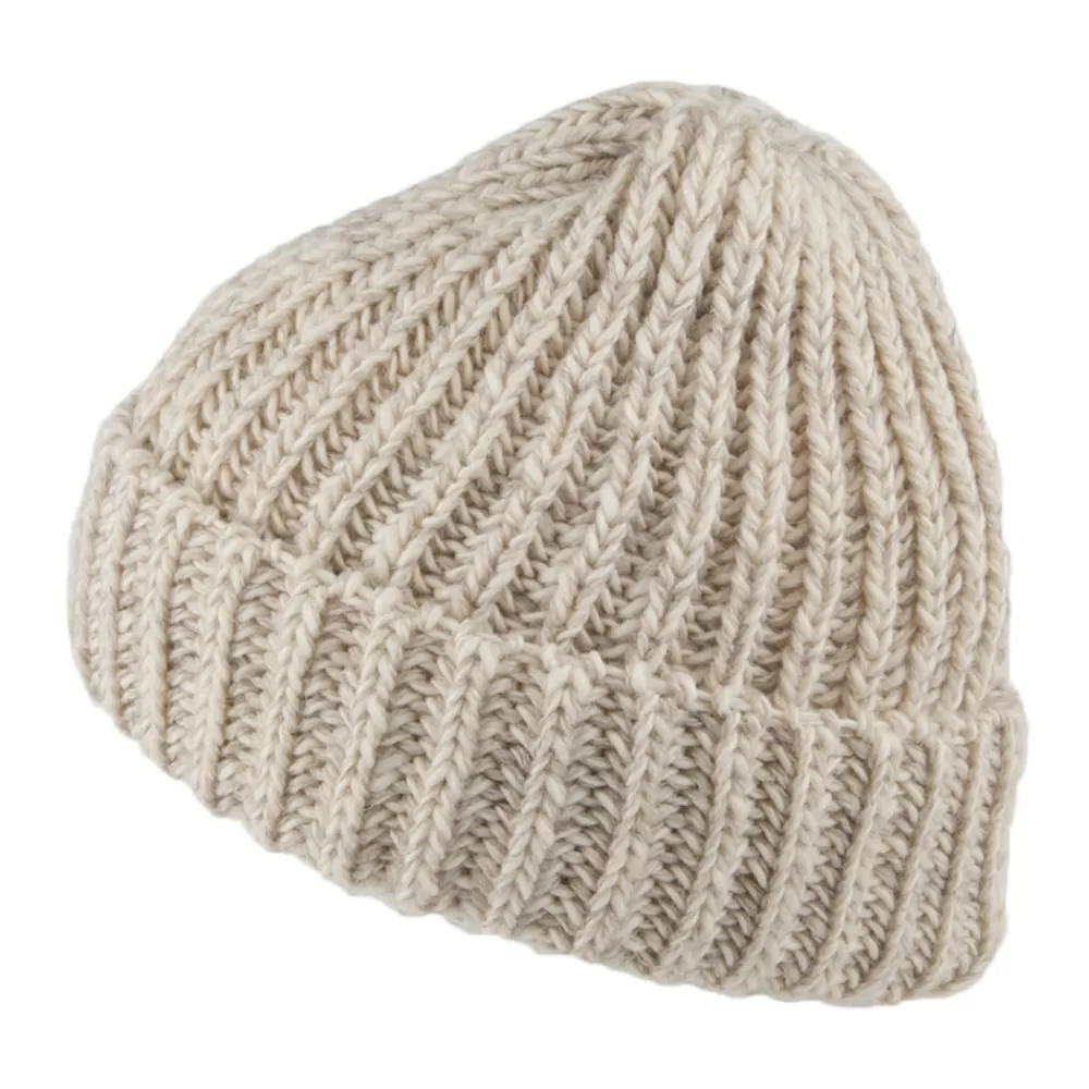 Bonnets | Chapeaux Hiver^Highland 2000 Bonnet à Revers à Revers en Laine Mérinos Anglaise mélanges de naturels