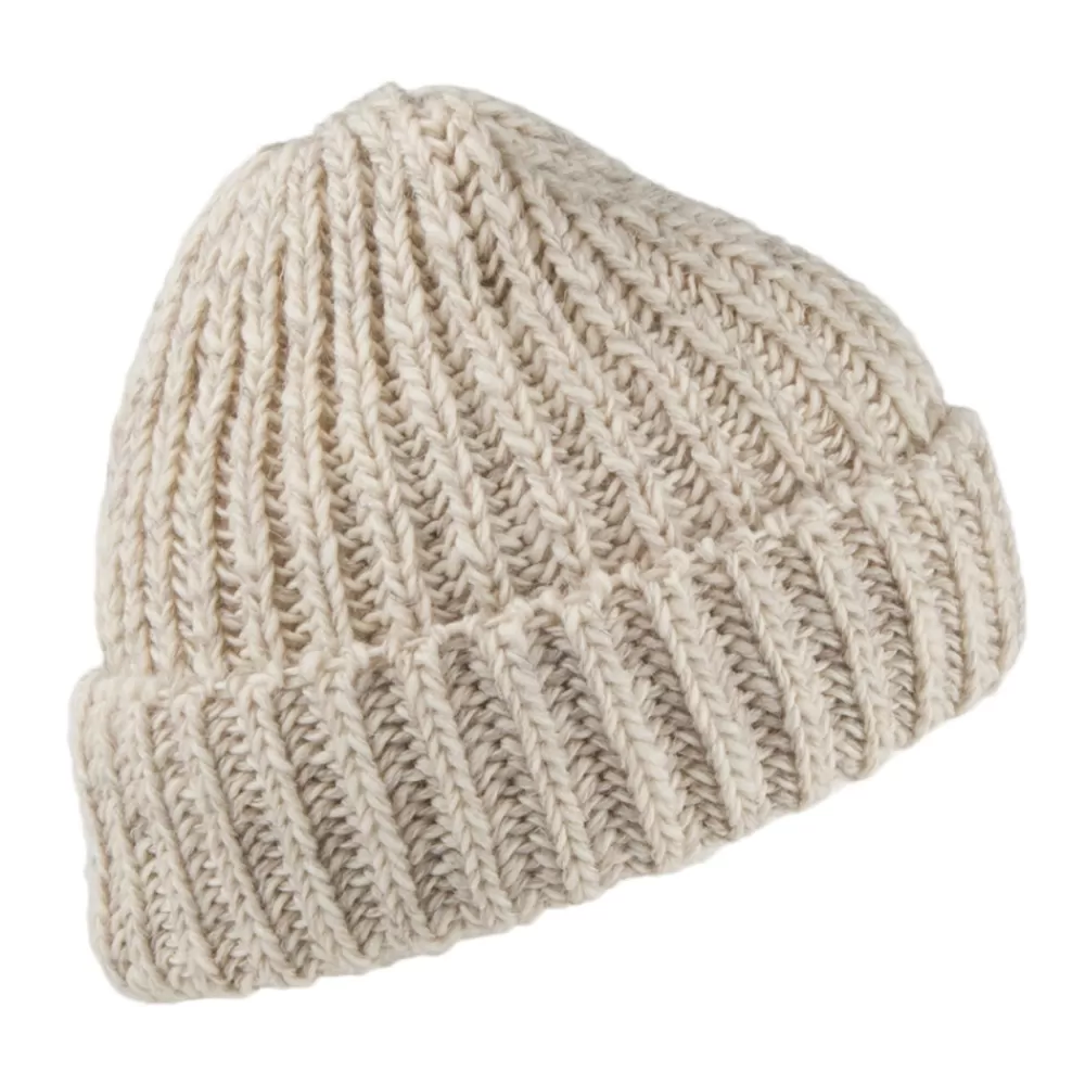 Bonnets | Chapeaux Hiver^Highland 2000 Bonnet à Revers à Revers en Laine Mérinos Anglaise mélanges de naturels