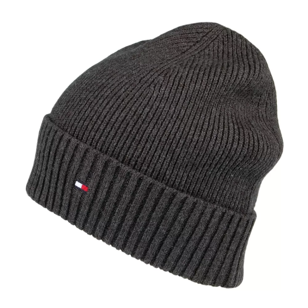 Bonnets | Chapeaux Hiver^Tommy Hilfiger Bonnet en Cotton et Cachemire Pima Essential Flag gris