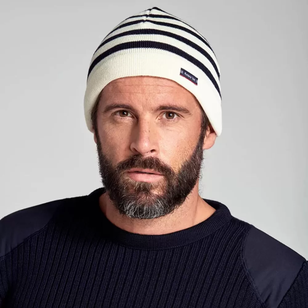 Bonnets | Chapeaux Hiver^Armor Lux Bonnet en Pure Laine à Rayures Lannion naturel