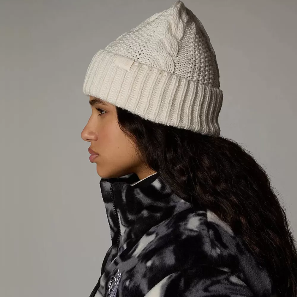 Chapeaux Hiver | Bonnets^The North Face Bonnet Femme à Revers et à Torsades Oh Mega blanc cassé