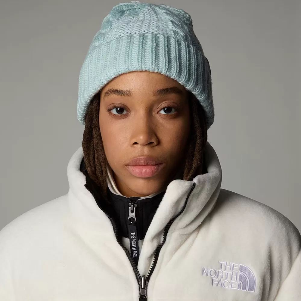 Chapeaux Hiver | Bonnets^The North Face Bonnet Femme à Revers et à Torsades Oh Mega bleu glacé