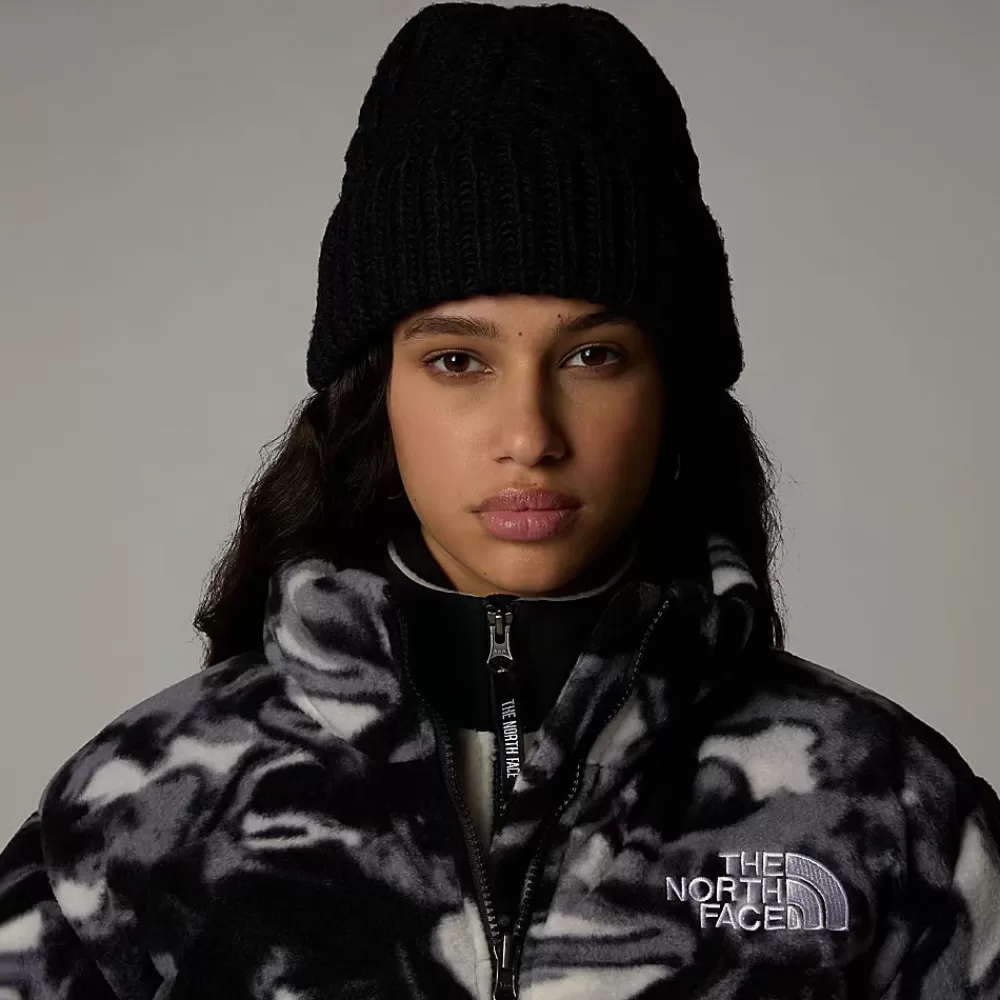 Chapeaux Hiver | Bonnets^The North Face Bonnet Femme à Revers et à Torsades Oh Mega noir