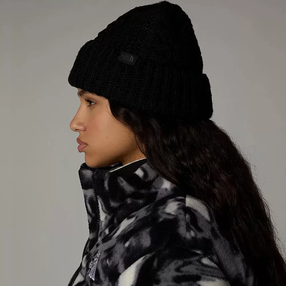 Chapeaux Hiver | Bonnets^The North Face Bonnet Femme à Revers et à Torsades Oh Mega noir