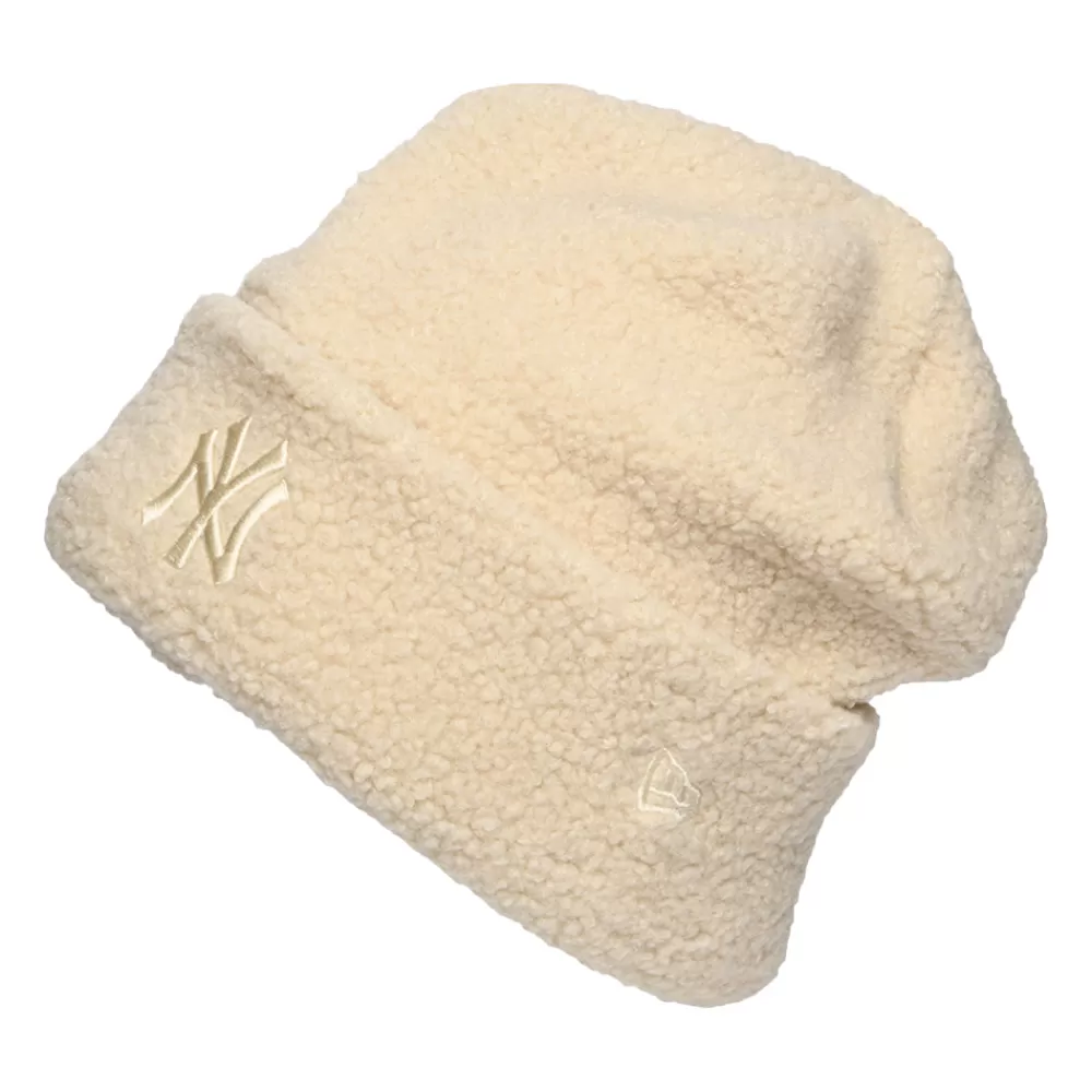 Chapeaux Hiver | Chapeaux Femme^New Era Bonnet Femme MLB Borg New York Yankees pierre