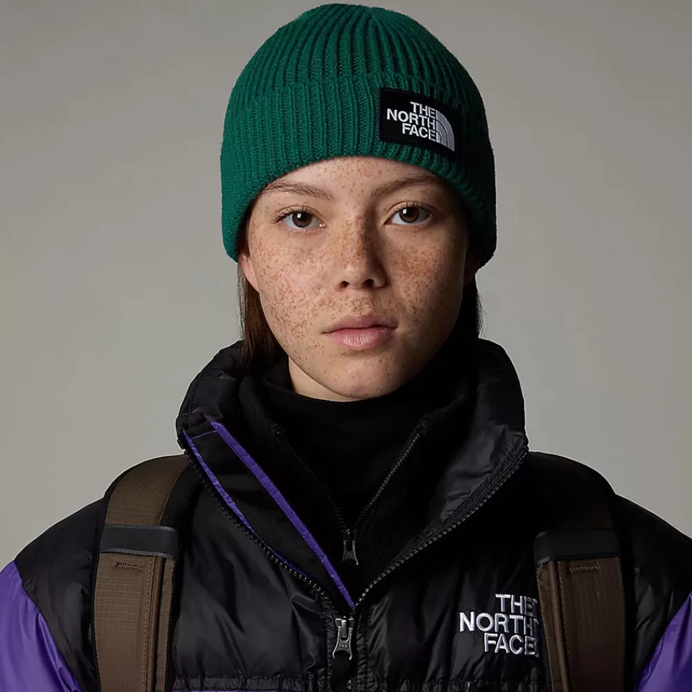 Bonnets | Chapeaux Hiver^The North Face Bonnet Marin à Revers TNF Logo Box sempervirent