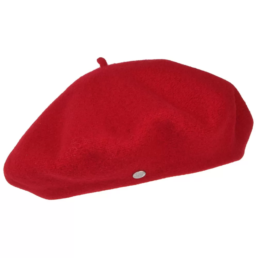Chapeaux Hiver | Bérets^Héritage par Laulhère Béret Authentique en Laine Mérinos rouge HÉRITAGE PAR LAULHÈRE