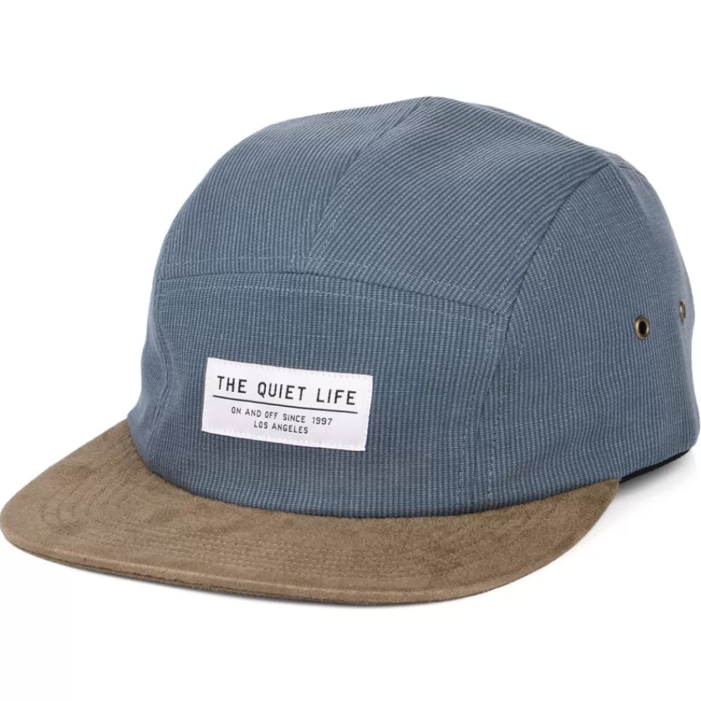 Casquettes Homme^The Quiet Life Casquette 5 Panel Cord Combo bleu-beige sable