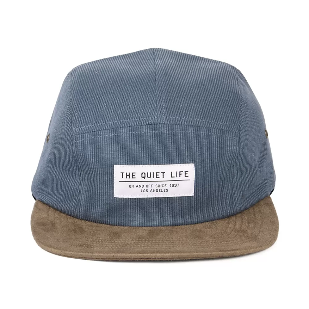 Casquettes Homme^The Quiet Life Casquette 5 Panel Cord Combo bleu-beige sable