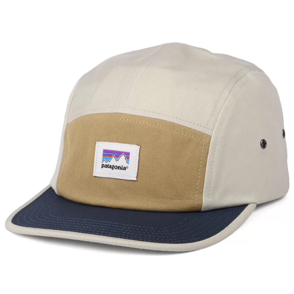 Casquettes Homme^Patagonia Casquette 5 Panel en Coton Bio Shop Sticker Graphic Maclure beige sable-bleu