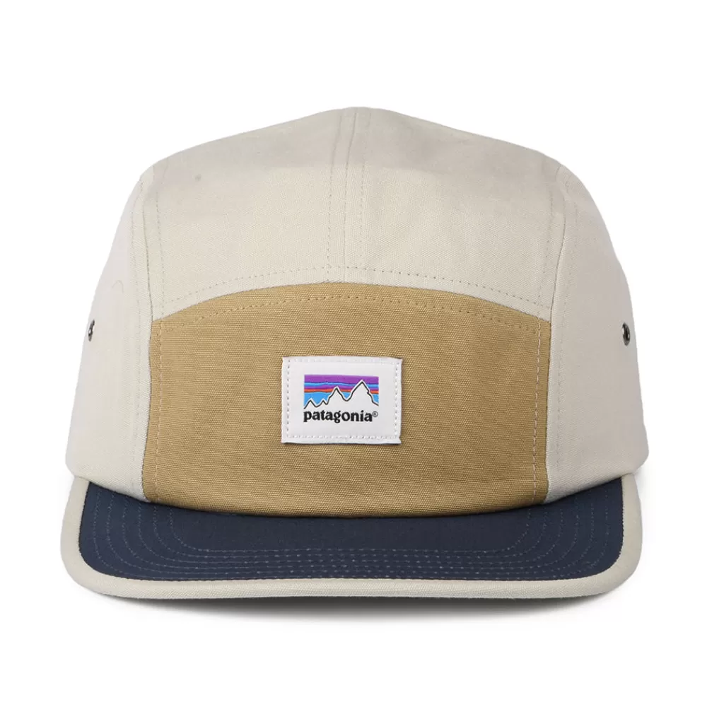 Casquettes Homme^Patagonia Casquette 5 Panel en Coton Bio Shop Sticker Graphic Maclure beige sable-bleu