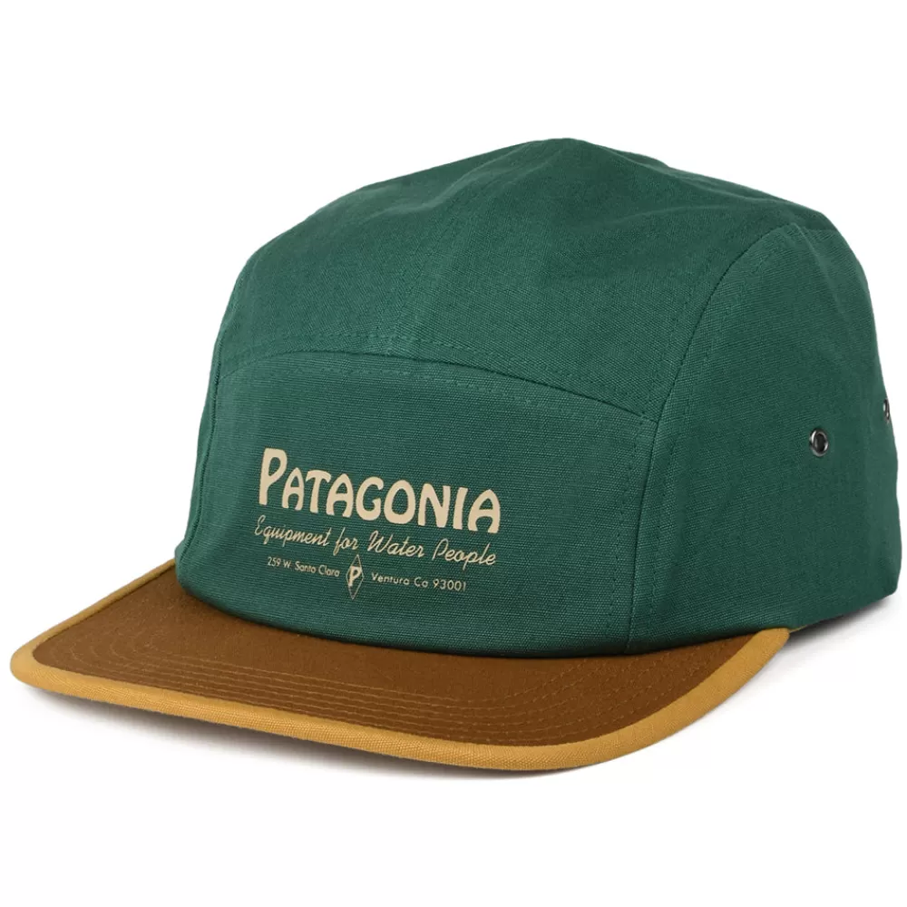 Casquettes Homme^Patagonia Casquette 5 Panel en Coton Bio Water People Banner Graphic Maclure vert-moutarde