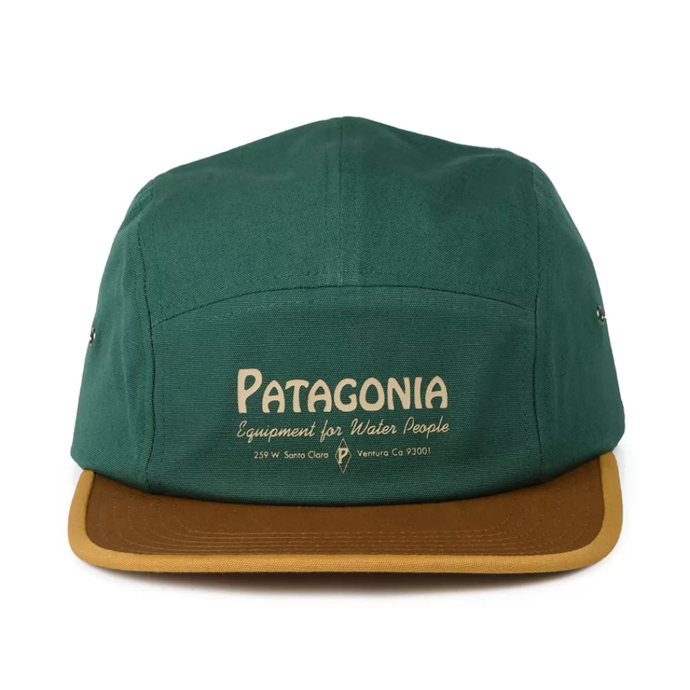 Casquettes Homme^Patagonia Casquette 5 Panel en Coton Bio Water People Banner Graphic Maclure vert-moutarde