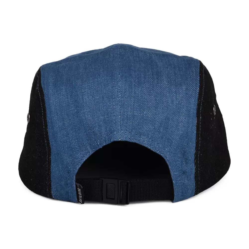Casquettes De Baseball | Casquettes Homme^The Quiet Life Casquette 5 Panel en Jean Patchwork noir denim