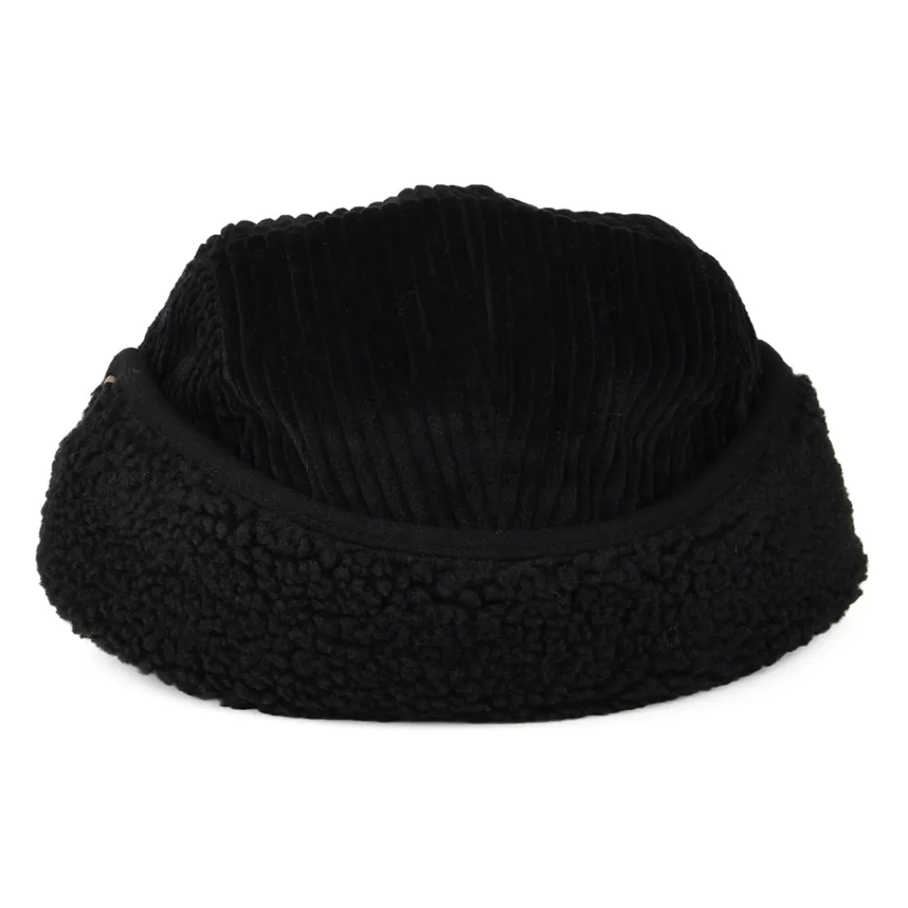 Chapeaux Hiver | Casquettes De Baseball^Barts Casquette 5 Panel en Velours Côtelé Avec Protège-Oreilles Rayner noir