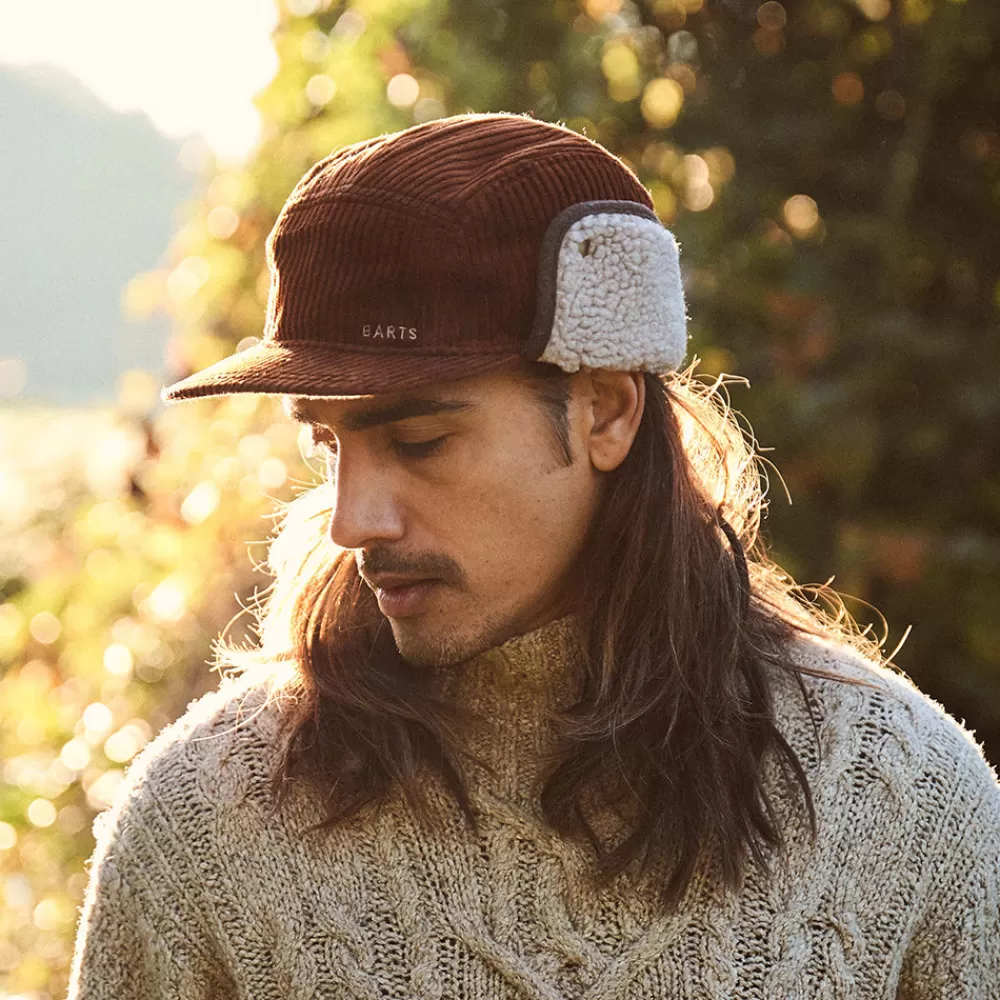 Chapeaux Hiver | Casquettes De Baseball^Barts Casquette 5 Panel en Velours Côtelé Avec Protège-Oreilles Rayner rouille