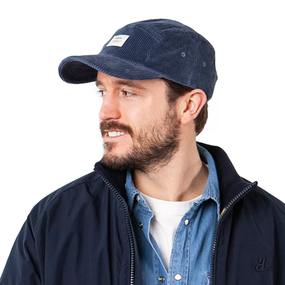 Casquettes De Baseball | Casquettes Homme^Barts Casquette 5 Panel en Velours Côtelé Hardford bleu marine