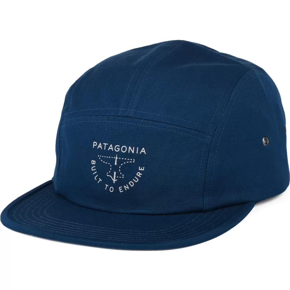 Casquettes De Baseball | Casquettes Homme^Patagonia Casquette 5 Panel Forge Mark Graphic Maclure en Coton Bio bleu sarcelle