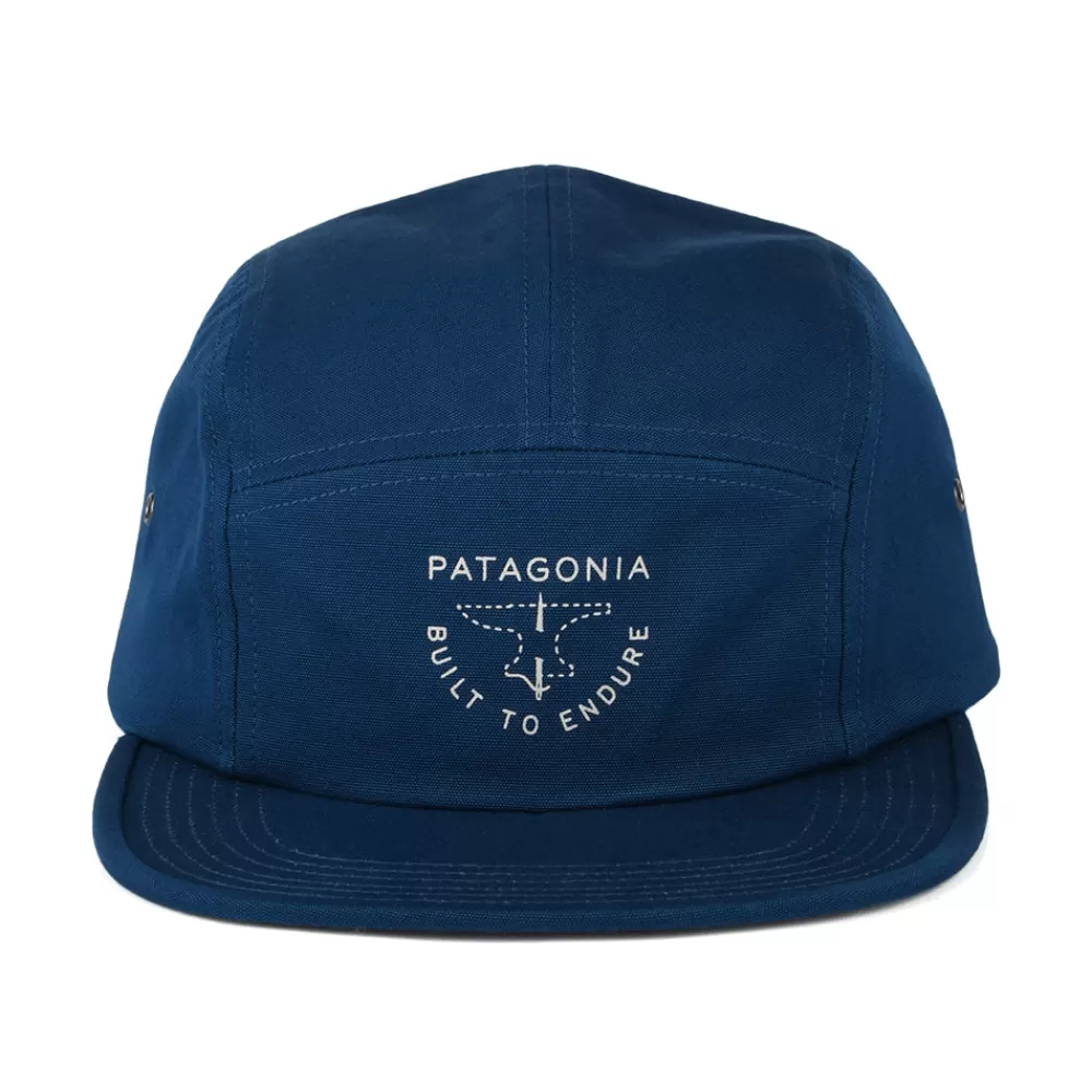 Casquettes De Baseball | Casquettes Homme^Patagonia Casquette 5 Panel Forge Mark Graphic Maclure en Coton Bio bleu sarcelle