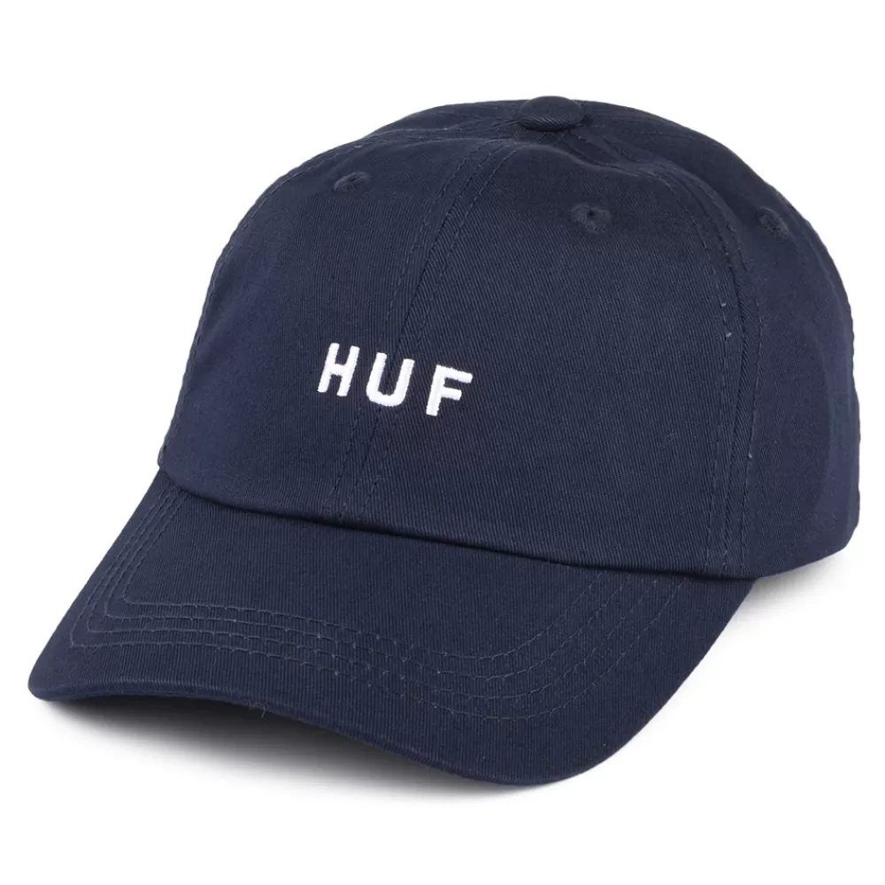Casquettes De Baseball | Casquettes Homme^HUF Casquette à Visière Incurvée en Coton Original Logo bleu marine