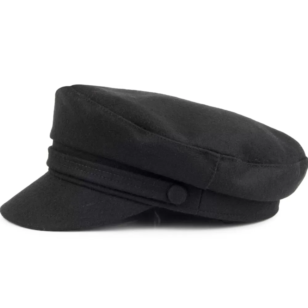 Casquettes Femme | Casquettes Homme^Jaxon & James Casquette de Marin en Laine Mélangée noir JAXON & JAMES