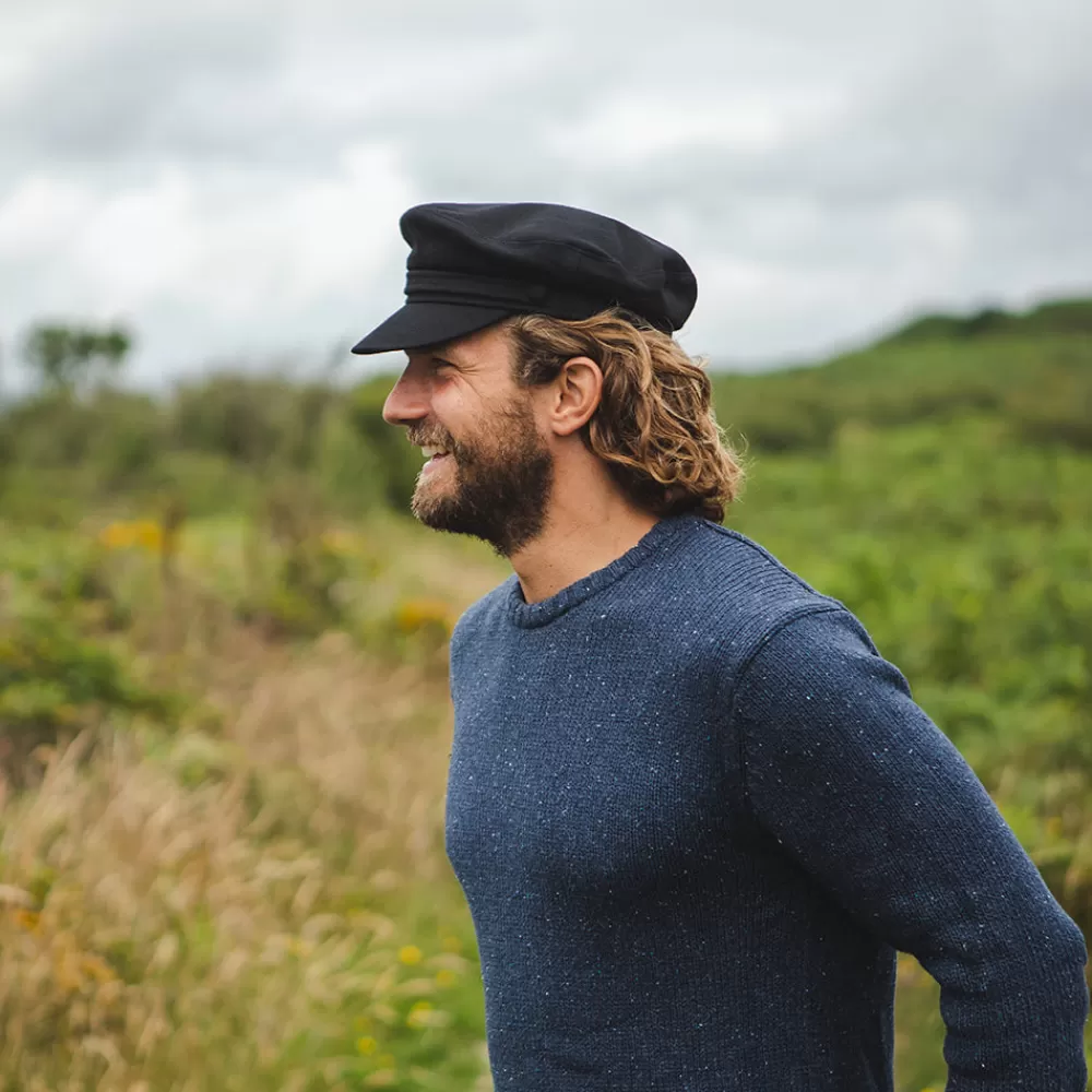 Casquettes Femme | Casquettes Homme^Jaxon & James Casquette de Marin en Laine Mélangée noir JAXON & JAMES
