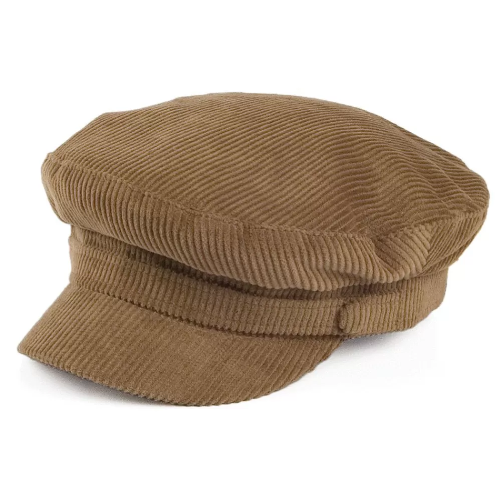 Casquettes Femme | Casquettes De Marin^Failsworth Casquette de Marin en Velours Côtelé Mariner marron clair