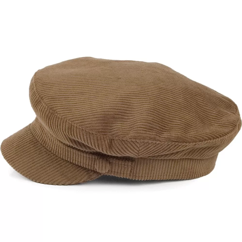 Casquettes Femme | Casquettes De Marin^Failsworth Casquette de Marin en Velours Côtelé Mariner marron clair