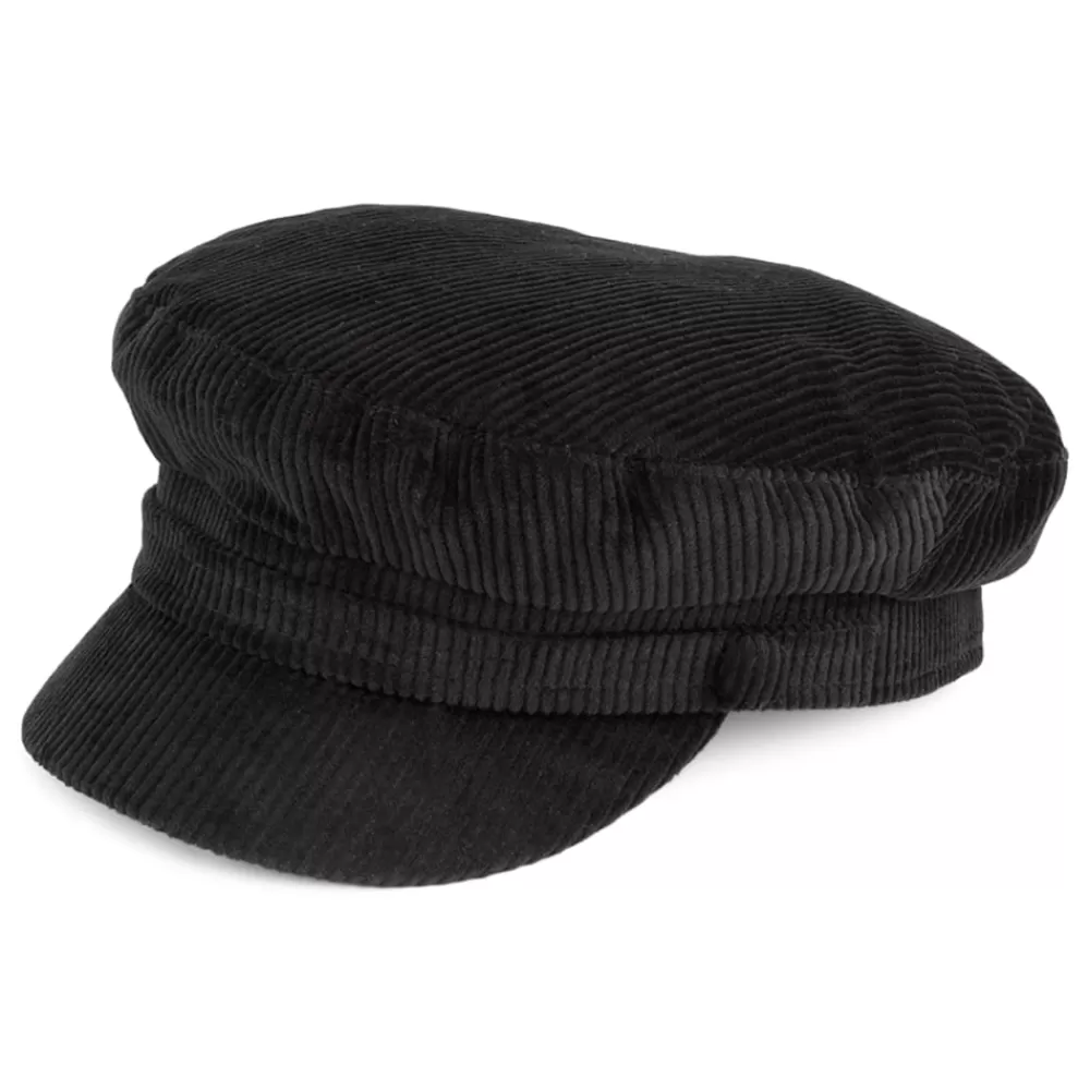 Casquettes Femme | Casquettes De Marin^Failsworth Casquette de Marin en Velours Côtelé Mariner noir