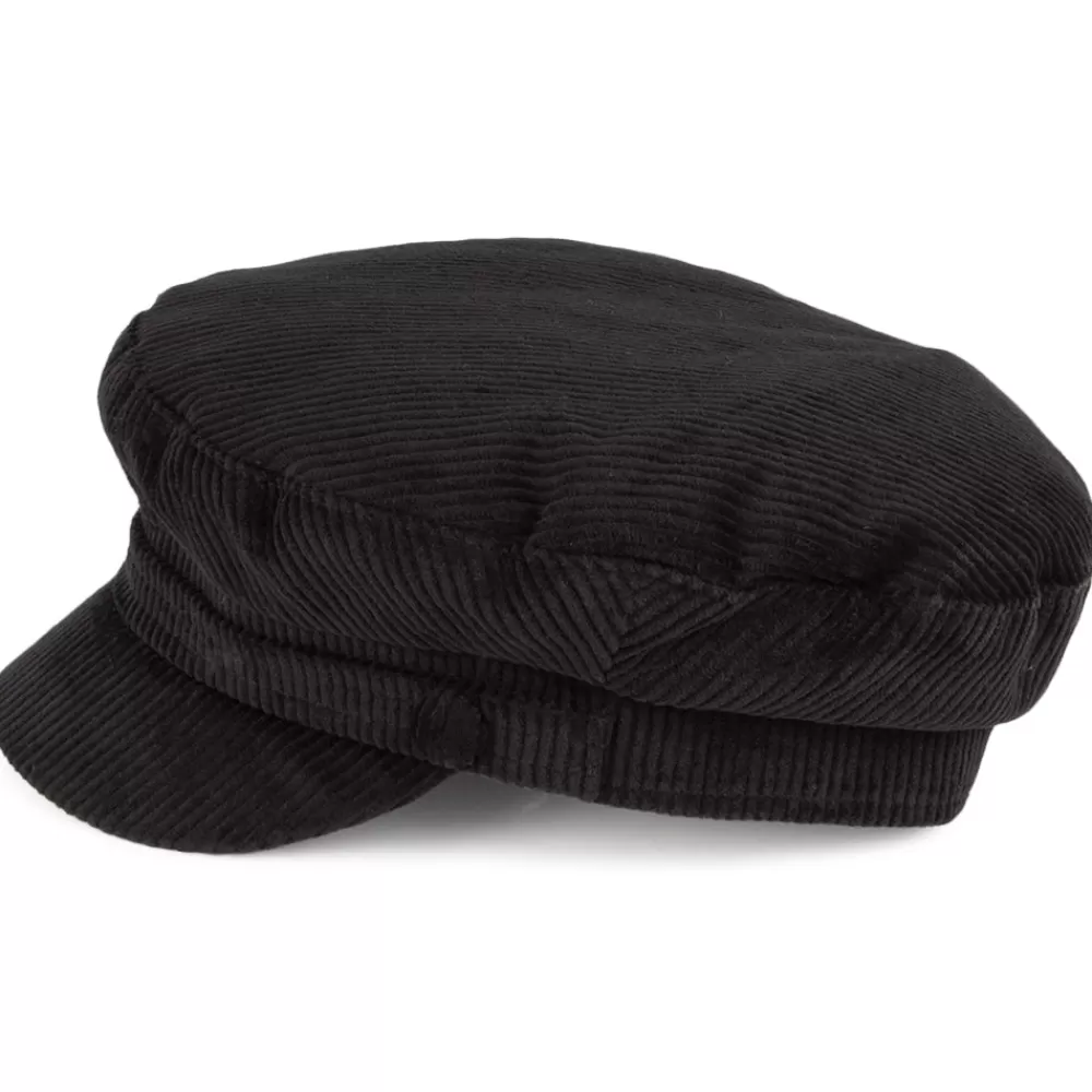 Casquettes Femme | Casquettes De Marin^Failsworth Casquette de Marin en Velours Côtelé Mariner noir