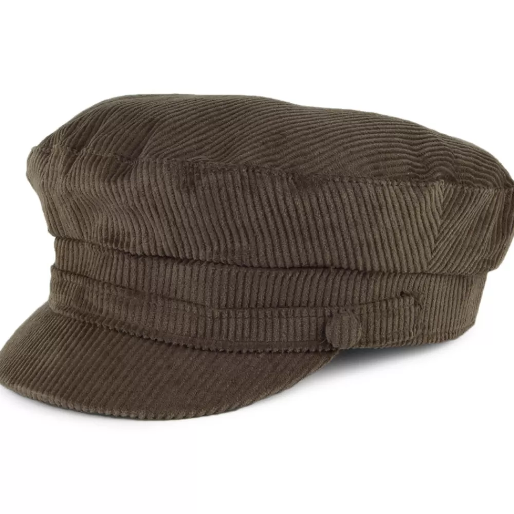 Casquettes Femme | Casquettes De Marin^Failsworth Casquette de Marin en Velours Côtelé Mariner olive