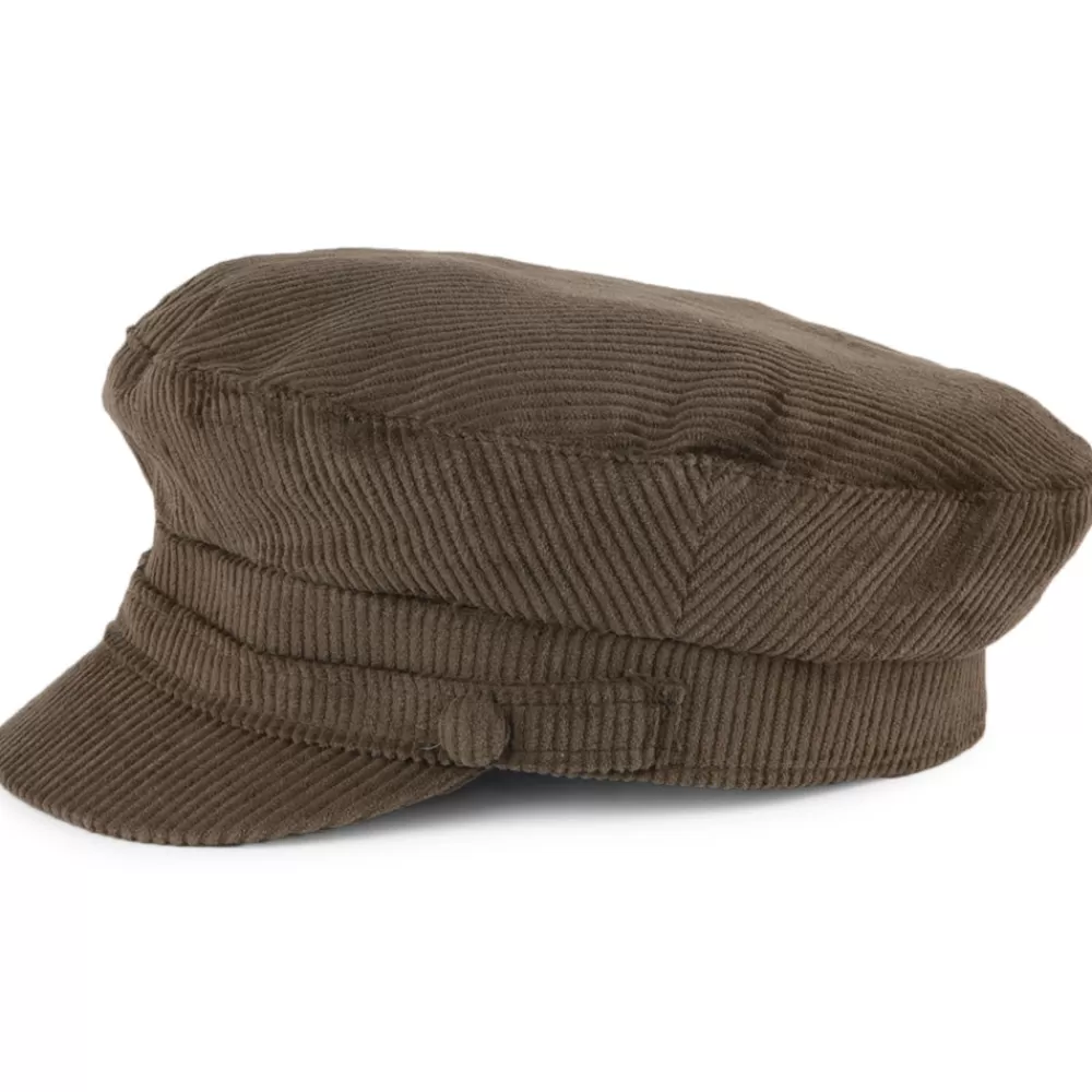 Casquettes Femme | Casquettes De Marin^Failsworth Casquette de Marin en Velours Côtelé Mariner olive