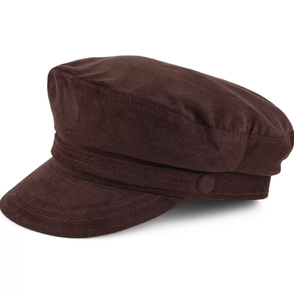 Casquettes Femme | Chapeaux Hiver^Jaxon & James Casquette de Marin en Velours Côtelé marron JAXON & JAMES