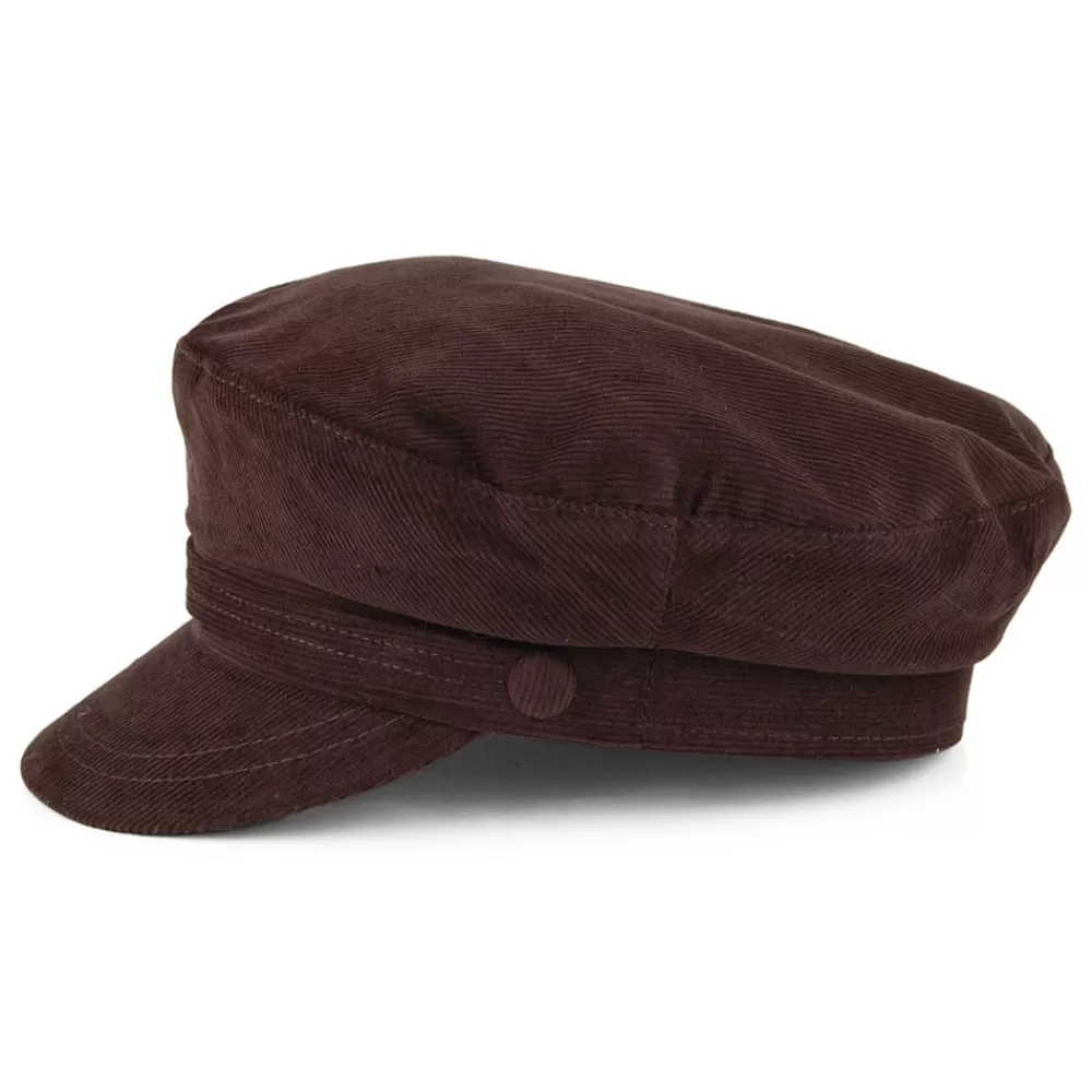 Casquettes Femme | Chapeaux Hiver^Jaxon & James Casquette de Marin en Velours Côtelé marron JAXON & JAMES