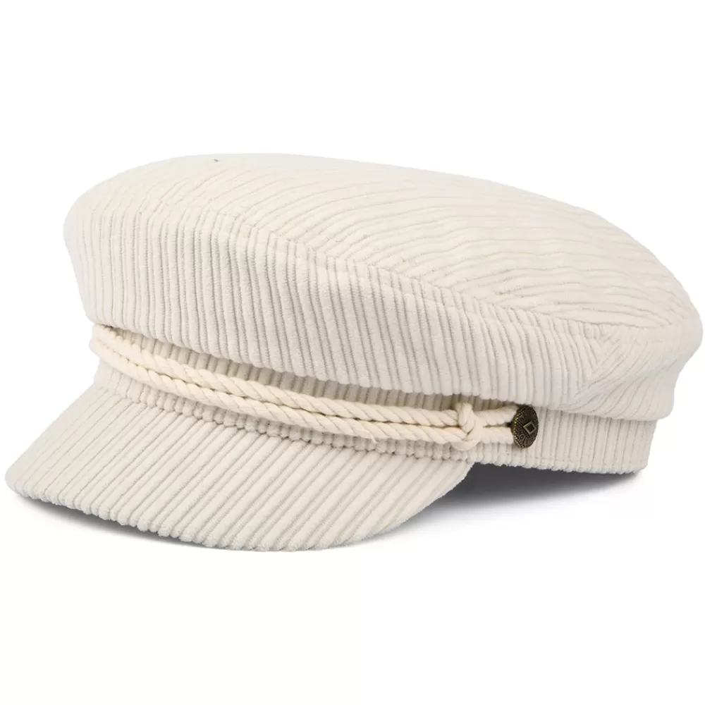 Casquettes Femme | Chapeaux Femme^Brixton Casquette de Marin en Velours Grosses Mailles blanc cassé