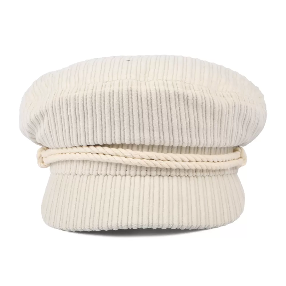 Casquettes Femme | Chapeaux Femme^Brixton Casquette de Marin en Velours Grosses Mailles blanc cassé