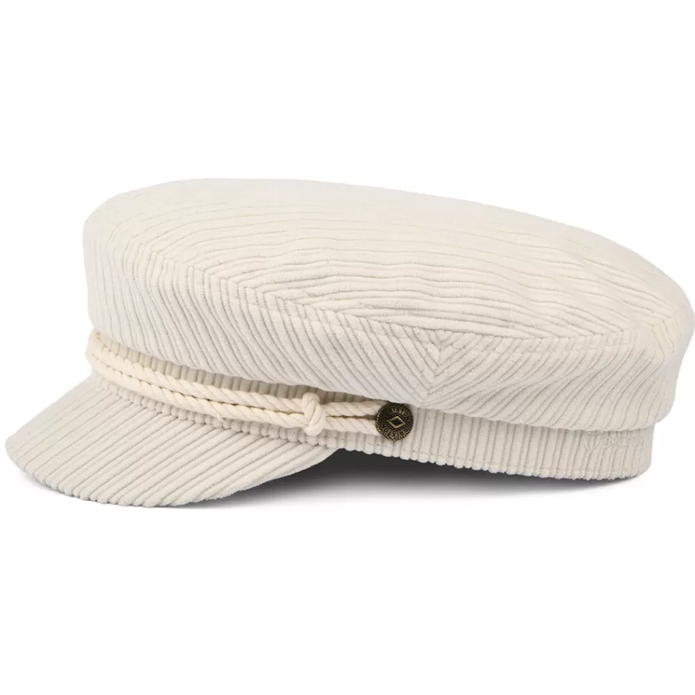 Casquettes Femme | Chapeaux Femme^Brixton Casquette de Marin en Velours Grosses Mailles blanc cassé