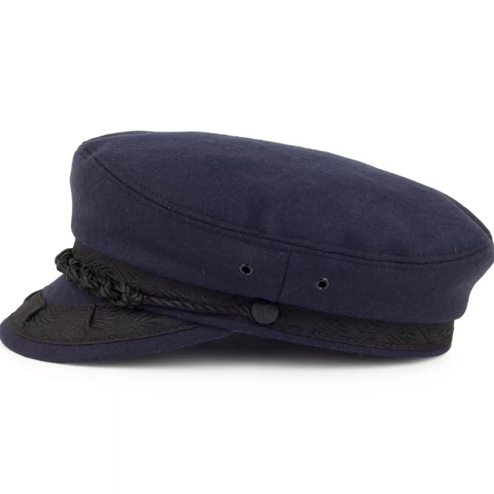 Grandes Tailles | Casquettes De Marin^Jaxon & James Casquette de Marin Grec en Laine bleu marine JAXON & JAMES