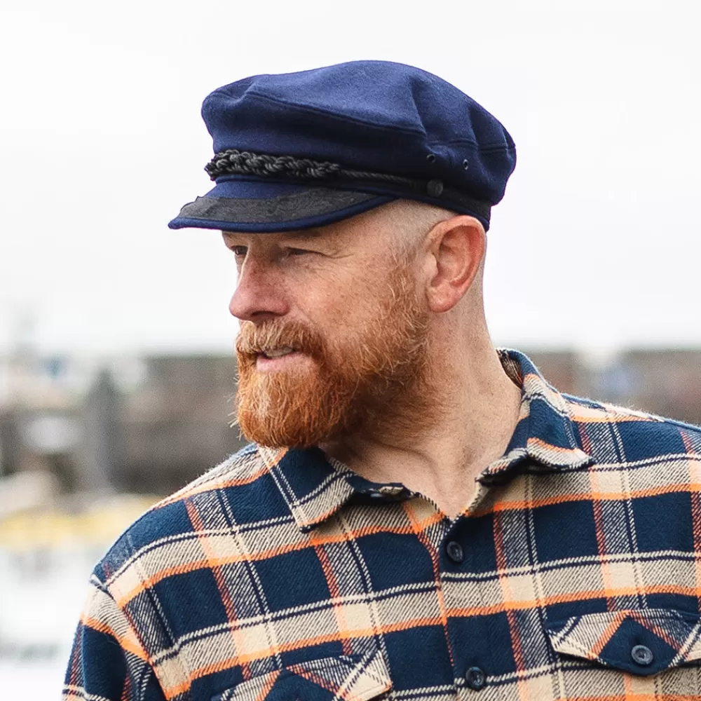 Grandes Tailles | Casquettes De Marin^Jaxon & James Casquette de Marin Grec en Laine bleu marine JAXON & JAMES