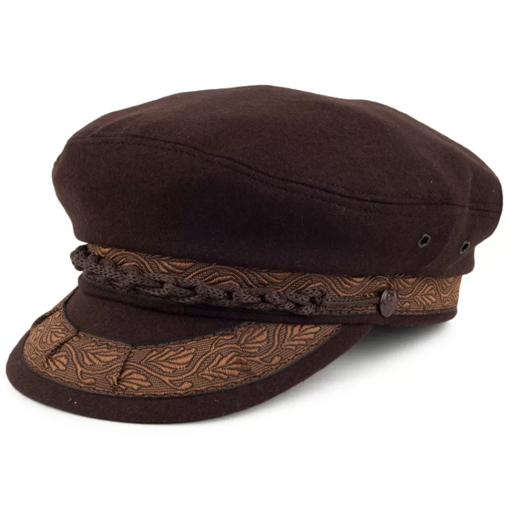 Grandes Tailles | Casquettes De Marin^Jaxon & James Casquette de Marin Grec en Laine marron JAXON & JAMES