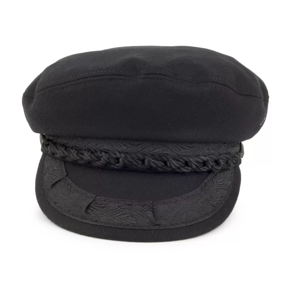 Grandes Tailles | Casquettes De Marin^Jaxon & James Casquette de Marin Grec en Laine noir JAXON & JAMES