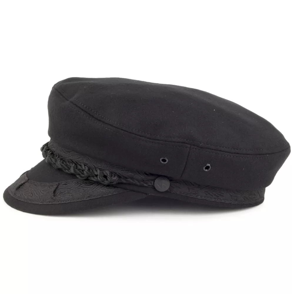 Grandes Tailles | Casquettes De Marin^Jaxon & James Casquette de Marin Grec en Laine noir JAXON & JAMES