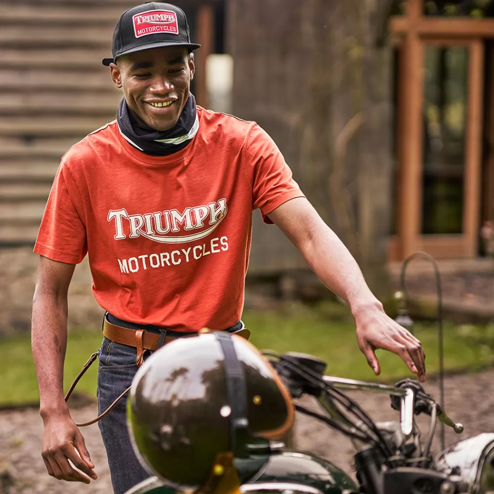 Casquettes Homme^Triumph Motorcycles Casquette en Coton à Visière Plate Straggler noir