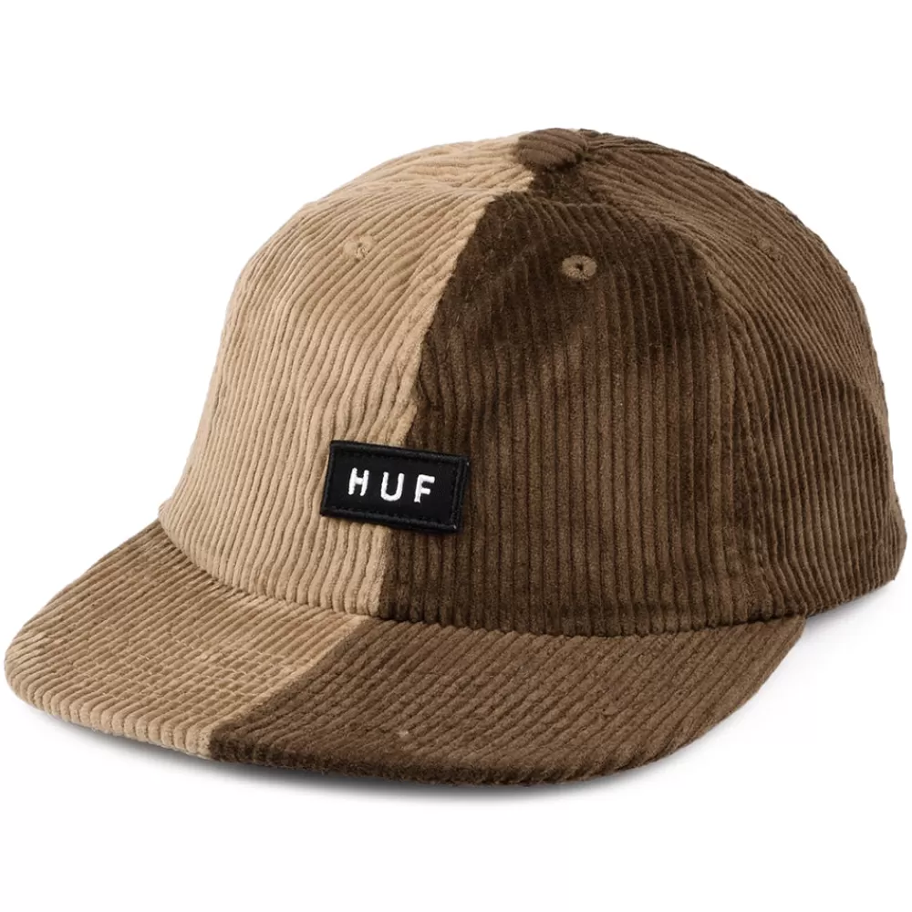 Casquettes De Baseball | Casquettes Homme^HUF Casquette en Velours Côtelé Bicolore Marina marron