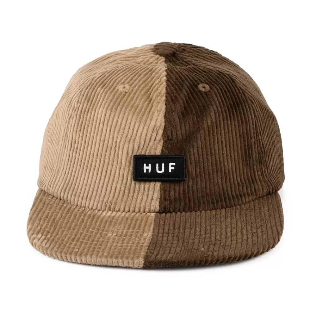 Casquettes De Baseball | Casquettes Homme^HUF Casquette en Velours Côtelé Bicolore Marina marron