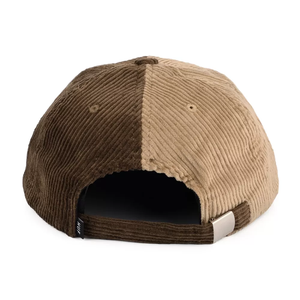 Casquettes De Baseball | Casquettes Homme^HUF Casquette en Velours Côtelé Bicolore Marina marron