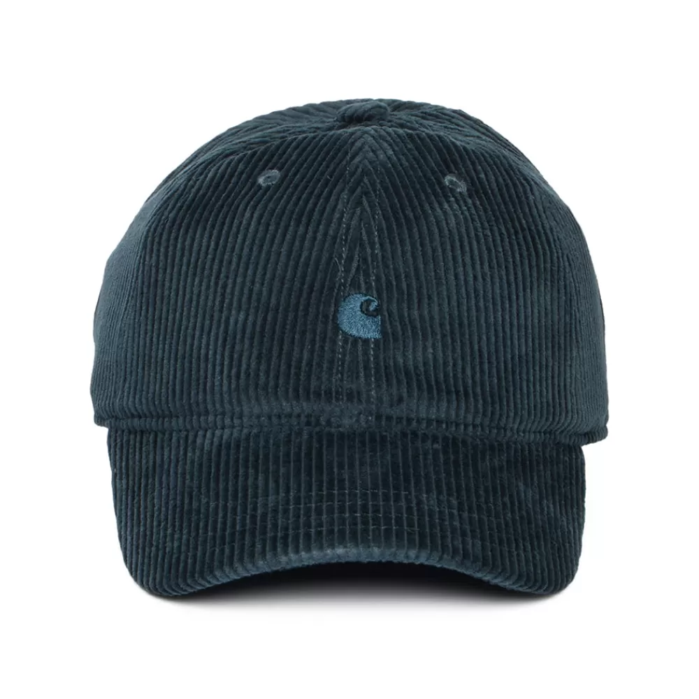 Casquettes De Baseball | Casquettes Homme^Carhartt WIP Casquette en Velours Côtelé Large Harlem bleu sarcelle